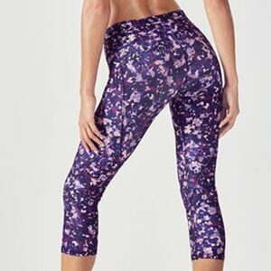 Fabletics, Gia Printed PowerLite Crop, Medium, Camo Flurry Print